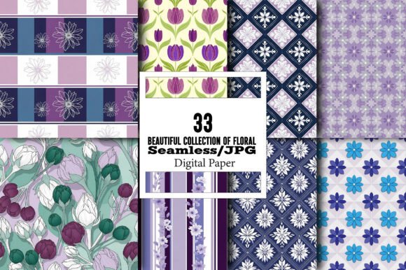 Download Beautiful Collection of Floral Patterns - Collection Collection