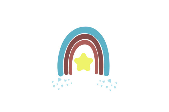 Download Rainbow Colorfull Blue Baby - Premium Resources
